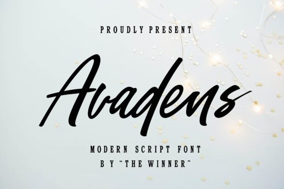 Avadens: The Script Font That Elevates Your Digital Brand