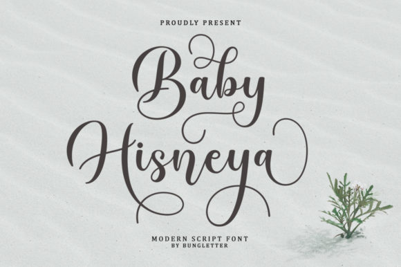 Baby Hisneya: A Beautiful Script Font for Digital Design
