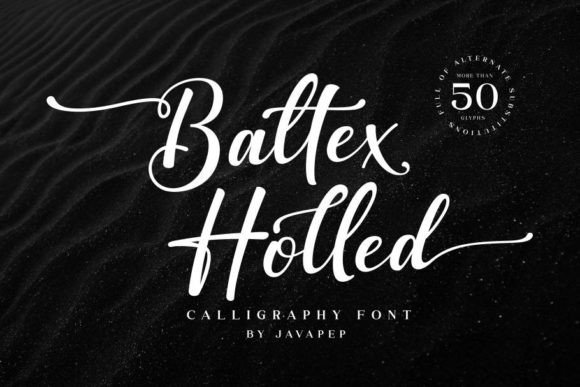 Baltex Holled: A Modern Script Font for Branding and Design