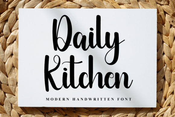 Daily Kitchen: A Font for Real Design Work
