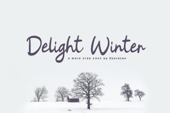 Delight Winter: A Modern Script Font for Editorial Design
