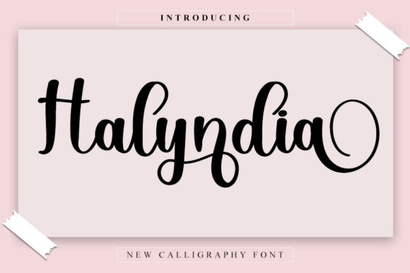 Halyndia: A Timeless Script Font for Digital Design