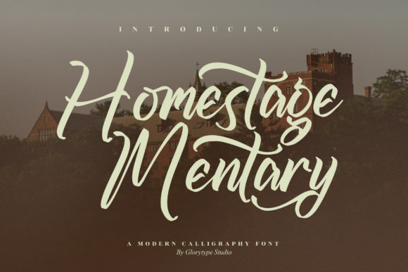 Homestage Mentary: A Modern Script Font for Digital Branding