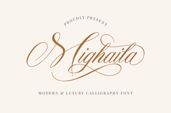 Mighaila: A Modern Luxury Font for Handmade Creations
