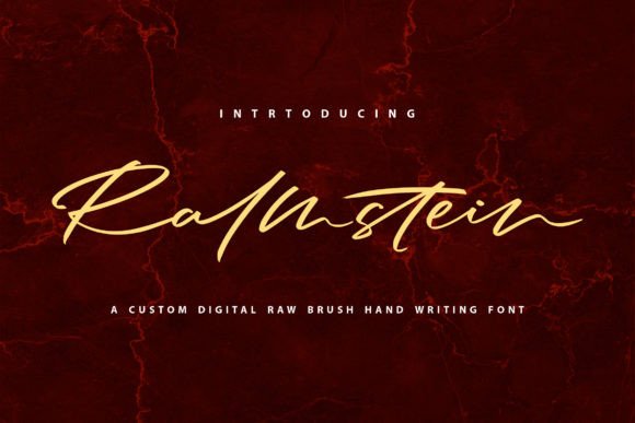 Ralmstein: A Script Font for Digital Design Excellence