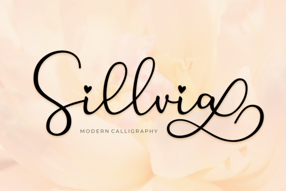 Sillvia: A Script Font for Elegant Craft Projects