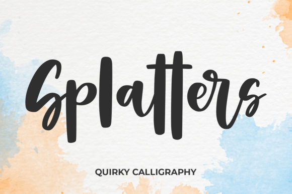 Splatters: A Script Font That Adds Personality to Campaigns
